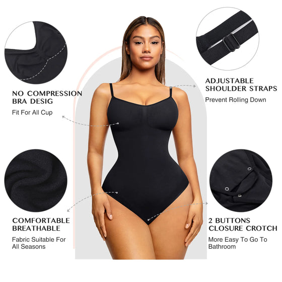 Amonyara - Women’s Slimming Corset Body Shaper - Belly Waist Slimming Seamless Sculpting Bodysuit Underwear