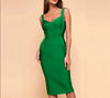 Amonyara - High Quality Bodycon Knee Length Rayon Bandage Dress - Evening Party Dress in Multiple Colors