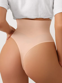  Amonyara - Women’s Fitness High Waist Shaper Panty - Yoga and Waist Shaping T-Back in Nude Skin Color