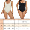 GUUDIA Ribbed Tummy Jumpsuit Daily Shaper Bodysuits Light Control Compress Tummy Control Open Crotch Shapewear Suits Open Crotch