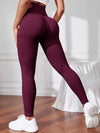 High Waist Seamless Yoga Tight Pants,Solid Color Fitness Workout Leggings,Women's Activewear