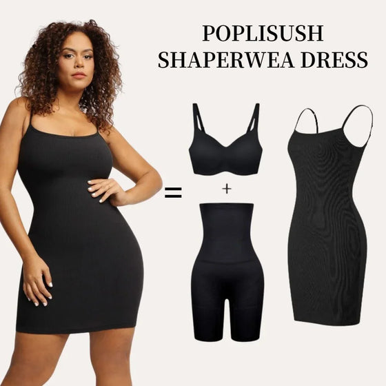 Amonyara Oversized One-piece Shapewear Skirt with Waist Cinched Tummy Two-in-one Suspender Tight Dress Body Shapewear Waist Trainer Sexy