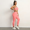 Amonyara - Spandex Women Yoga Sets - High-Waist Pocket Fitness Leggings & Scrunch Booty Workout Outfit